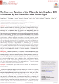 Cover page: The Repressor Function of the Chlamydia Late Regulator EUO Is Enhanced by the Plasmid-Encoded Protein Pgp4.