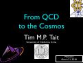 Cover page: From QCD to cosmology