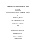 Cover page: Noisy Signal Correlation and Neural Network Pruning