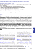 Cover page: Ancestral Admixture Is the Main Determinant of Global Biodiversity in Fission Yeast