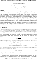 Cover page: Interactions between surface gravity wave groups and deep stratification in the ocean