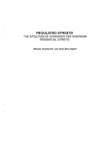 Cover page: <strong>Regulated Streets:&nbsp;</strong>The Evolution of Standards for Suburban Residential Streets