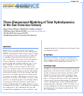 Cover page: Three-dimensional Modeling of Tidal Hydrodynamics in the San Francisco Estuary