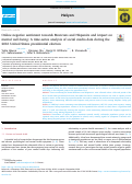 Cover page: Online negative sentiment towards Mexicans and Hispanics and impact on mental well-being: A time-series analysis of social media data during the 2016 United States presidential election