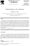 Cover page: Supersymmetry and cosmology