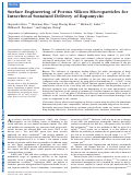 Cover page: Surface Engineering of Porous Silicon Microparticles for Intravitreal Sustained Delivery of RapamycinIntravitreal Porous Silicon for Delivery of Rapamycin