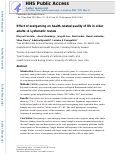 Cover page: Effect of exergaming on health-related quality of life in older adults: A systematic review.