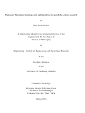 Cover page: Dynamic Bayesian learning and optimization in portfolio choice models