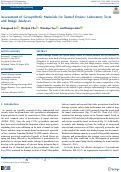 Cover page: Assessment of Geosynthetic Materials for Tunnel Drains: Laboratory Tests and Image Analyses