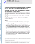 Cover page: A principal component analysis-based framework for statistical modeling of bone displacement during wrist maneuvers