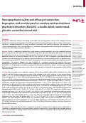 Cover page: Neuropsychiatric safety and efficacy of varenicline, bupropion, and nicotine patch in smokers with and without psychiatric disorders (EAGLES): a double-blind, randomised, placebo-controlled clinical trial.