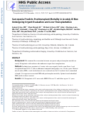 Cover page: Sarcopenia Predicts Post-transplant Mortality in Acutely Ill Men Undergoing Urgent Evaluation and Liver Transplantation.