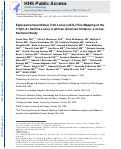 Cover page: Expression quantitative trait locus fine mapping of the 17q12–21 asthma locus in African American children: a genetic association and gene expression study