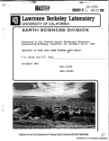 Cover page: ANALYSIS OF FLOW DATA FROM SEVERAL BACA WELLS