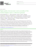 Cover page: High-quality chromosome-scale assembly of the walnut (Juglans regia L.) reference genome.