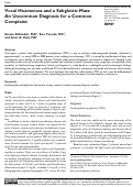 Cover page: Vocal Hoarseness and a Subglottic Mass