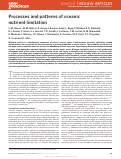 Cover page: Processes and patterns of oceanic nutrient limitation