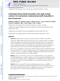 Cover page: Stereotype threat, trait perseveration, and vagal activity: evidence for mechanisms underpinning health disparities in&nbsp;Black Americans.