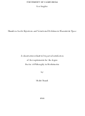 Cover page: Hamilton Jacobi Equations and Variational Problems in Wasserstein Space