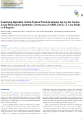 Cover page: Examining Equitable Online Federal Food Assistance during the Severe Acute Respiratory Syndrome Coronavirus 2 (SARS-CoV-2): A Case Study in 2 Regions