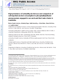 Cover page: High prevalence of unhealthy alcohol use and comparison of self-reported alcohol consumption to phosphatidylethanol among women engaged in sex work and their male clients in Cambodia