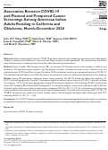 Cover page: Association Between COVID-19 and Planned and Postponed Cancer Screenings Among American Indian Adults Residing in California and Oklahoma, March-December 2020.