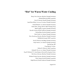 Cover page: "Hot" for Warm Water Cooling