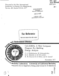 Cover page: CAL-ERDA, A NEW COMPUTER PROGRAM FOR BUILDING ENERGY ANALYSIS