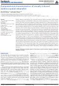 Cover page: Computational Characterization of Visually Induced Auditory Spatial Adaptation