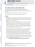Cover page: Prosociality should be a public health priority