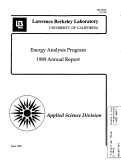 Cover page: Energy Analysis Program - 1989 Annual Report