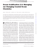 Cover page: Ocean Acidification 2.0: Managing our Changing Coastal Ocean Chemistry