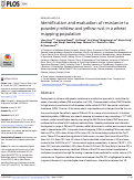 Cover page: Identification and evaluation of resistance to powdery mildew and yellow rust in a wheat mapping population.