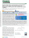 Cover page: Reactive Oxygen Species and Chromophoric Dissolved Organic Matter Drive the Aquatic Photochemical Pathways and Photoproducts of 6PPD-quinone under Simulated High-Latitude Conditions