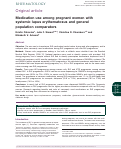 Cover page: Medication use among pregnant women with systemic lupus erythematosus and general population comparators.