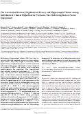 Cover page: The Association Between Neighborhood Poverty and Hippocampal Volume Among Individuals at Clinical High-Risk for Psychosis: The Moderating Role of Social Engagement.