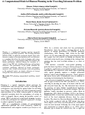 Cover page: A Computational Model of Human Planning in the Traveling Salesman Problem