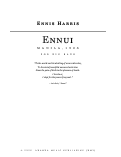 Cover page of Ennui: Manila, 1926