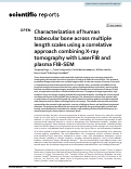 Cover page: Characterization of human trabecular bone across multiple length scales using a correlative approach combining X-ray tomography with LaserFIB and plasma FIB-SEM