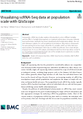 Cover page: Visualizing scRNA-Seq data at population scale with GloScope.