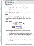 Cover page: Patterning microfluidic device wettability with spatially-controlled plasma oxidation