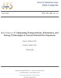 Cover page: EasyConnect II: Integrating Transportation, Information, and Energy Technologies at Transit Oriented Developments