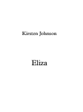 Cover page: Eliza