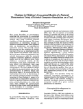 Cover page: Changes in Children's Conceptual Models of a Natural Phenomenon Using a Pictorial Complex Computer Simulation as a Tool