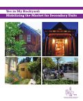 Cover page: Yes in My Backyard: Mobilizing the Market for Secondary Units