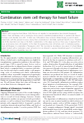 Cover page: Combination stem cell therapy for heart failure