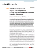 Cover page: Bioactive diterpenoids impact the composition of the root-associated microbiome in maize (Zea mays)