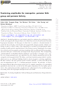 Cover page: Scattering amplitudes for monopoles: pairwise little group and pairwise helicity