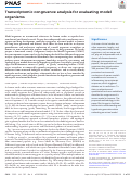 Cover page: Transcriptomic congruence analysis for evaluating model organisms.