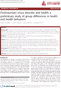 Cover page: Posttraumatic stress disorder and health: a preliminary study of group differences in health and health behaviors.